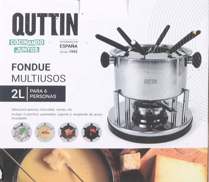 Quttin Fondue Multiusos 2L para 6 Personas (6 Unidades)