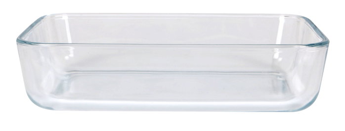 Quttin Fuente Rectangular de Vidrio 20 x 13 cm 925 cc (6 Unidades)