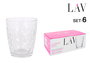 Lav Set 6 Vasos 340 cc "New Art" Colección Artemis ø8.3 x 9.8 cm (8 Cajas)