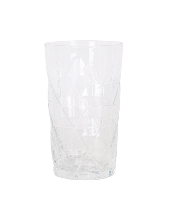 LAV Set 6 Vasos Keops, 460 cc, Vidrio, Dimensiones: 25.1 cm Largo x 17.2 cm Ancho x 14.8 cm Alto (8 Cajas)
