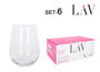 Lav Set 6 Vasos 360 cc Colección Gaia 6.5 x 8 x 10 cm (8 Cajas)