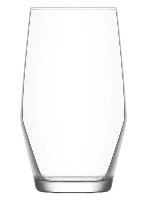 Lav - Set de 6 Vasos Ella, 495 cc, Cristal, Dimensiones: 24,9 cm (Largo) x 17,2 cm (Ancho) x 15,1 cm (Alto) (8 Cajas)