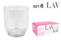 Lav - Set de 6 Vasos Tokio de 330 cc, Colección Tokyo, Dimensiones: 24.8 cm (Largo) x 17 cm (Ancho) x 10.2 cm (Alto) (8 Cajas)