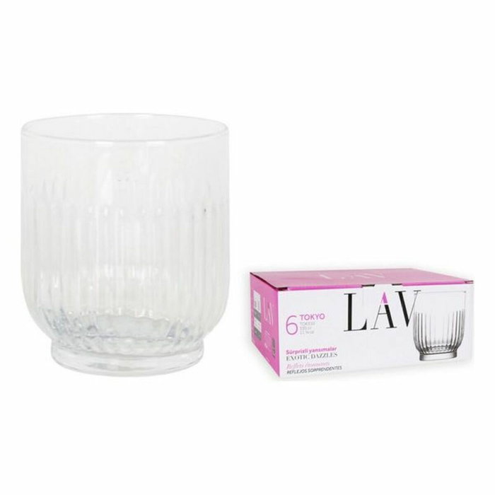 LAV Set de 6 Vasos Tokyo 330 cc de la Colección Tokyo para Agua o Refresco