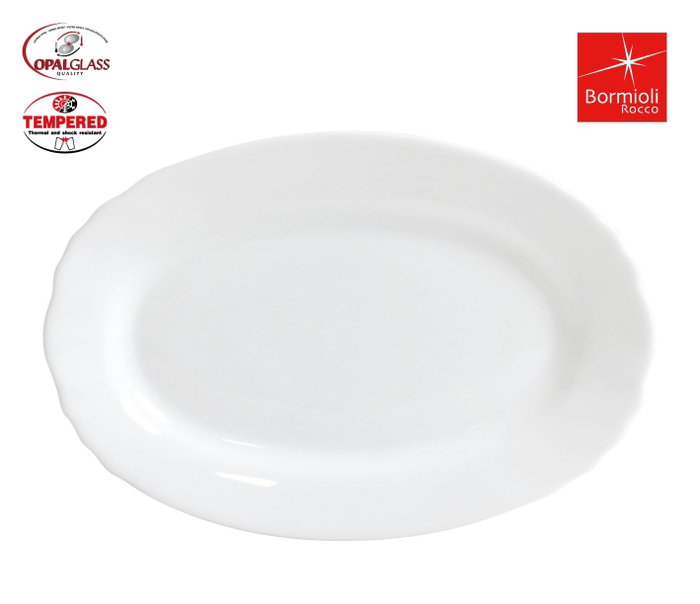 Bormioli Rocco Fuente Oval EBRO Blanco de 22 cm Bormioli Rocco Fuente Oval EBRO Blanco de 22 cm