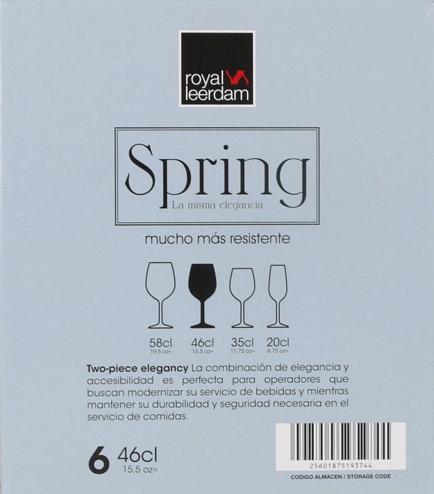 Royal Leerdam Copa de Vino Spring 46 cl (6 Unidades)