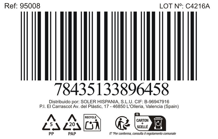 La Mediterranea Bol Snack Ø12x6 cm 280 ml (72 Unidades)