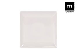 La Mediterranea Plato Llano Ivory Brillo 24 cm (6 Unidades)