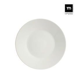 La Mediterranea Plato Llano "Maitre" Ivory Brillo 25 cm (6 Unidades)