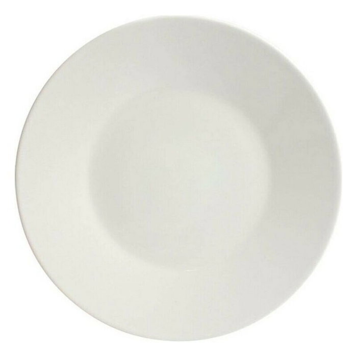 La Mediterranea Plato Llano Maitre Ivory Brillo 25cm de 6 unidades