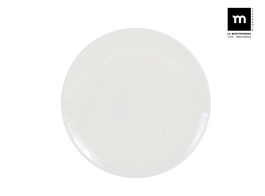 La Mediterranea Plato Llano 26 cm Colección Monaco Ivory (6 Unidades)