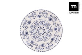 La Mediterranea Plato Postre 20 cm Blur Monaco Brillo - Colección Decorada (12 Unidades)