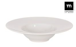 La Mediterranea Plato Pasta Risotto Bari Ivory 28 cm (6 Unidades)