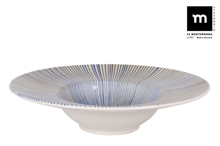 La Mediterranea Plato Pasta Risotto Irys Ø28 cm Gris (6 Unidades)