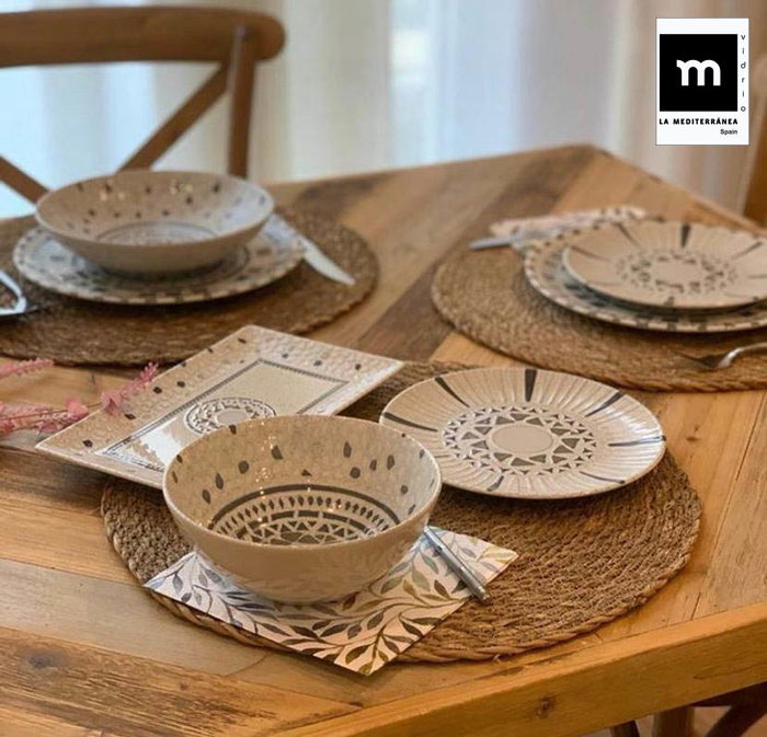 La Mediterranea Set de 6 Platos Pasta Risotto Barroc 28 cm
