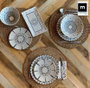 La Mediterranea Set de 6 Platos Pasta Risotto Barroc 28 cm