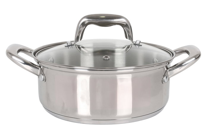 Quttin Cacerola con Tapa de Acero Inoxidable 20 cm / 2.5 L New Caesar (6 Unidades)