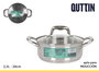 Quttin Cacerola con Tapa de Acero Inoxidable 20 cm / 2.5 L New Caesar (6 Unidades)