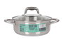 Quttin New Caesar Cacerola con Tapa de Acero Inoxidable de 22 cm, 3 L (6 Unidades)