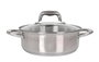 Quttin New Caesar Cacerola con Tapa de Acero Inoxidable de 22 cm, 3 L (6 Unidades)