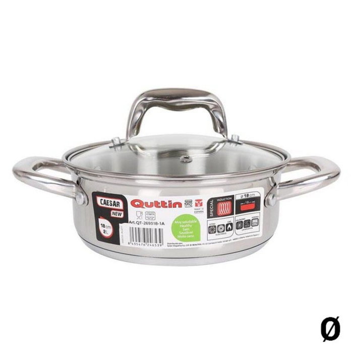 Quttin Cacerola con Tapa New Caesar 26cm/5L Inducción Quttin Cacerola con Tapa New Caesar 26cm/5L Inducción
