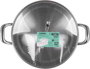 Quttin Set de 4 Cacerolas con Tapa New Caesar de Acero Inoxidable 26 cm 5L