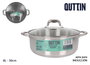 Quttin Cacerola con Tapa Acero Inoxidable 30 cm 8 Litros Modelo New Caesar (2 Unidades)