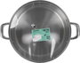 Quttin Cacerola con Tapa Acero Inoxidable 30 cm 8 Litros Modelo New Caesar (2 Unidades)