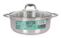 Quttin Cacerola con Tapa Acero Inoxidable 30 cm 8 Litros Modelo New Caesar (2 Unidades)