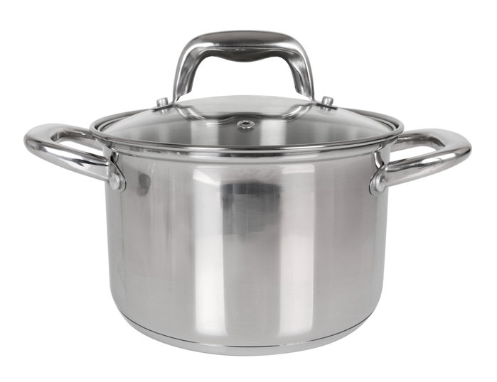 Quttin Olla con Tapa Acero Inoxidable 18 cm / 3 Litros New Caesar (6 Unidades)