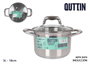 Quttin Olla con Tapa Acero Inoxidable 18 cm / 3 Litros New Caesar (6 Unidades)