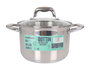 Quttin Caesar Olla con Tapa de Acero para Inducción, 20 cm, 4 Litros (6 Unidades)
