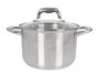 Quttin Caesar Olla con Tapa de Acero para Inducción, 20 cm, 4 Litros (6 Unidades)