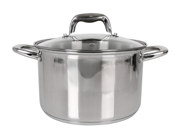 Quttin Olla con Tapa de Acero Inoxidable 22 cm / 5.5 Litros (4 Unidades) Fabricante New Caesar Quttin Olla con Tapa de Acero Inoxidable 22 cm / 5.5 Litros (4 Unidades) Fabricante New Caesar