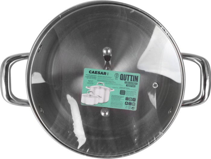 Quttin Olla con Tapa New Caesar 7L 24cm (4 Unidades)