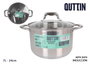 Quttin Olla con Tapa New Caesar 7L 24cm (4 Unidades)