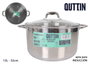 Quttin Olla con Tapa Acero Inoxidable 32 cm / 15 Litros New Caesar (2 Unidades)