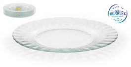 Duralex Plato Llano Transparente 23 cm Colección Paris (48 Unidades)