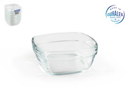 Duralex Bol Apilable Lys 9x9x4 cm 150 cc Transparente Cuadrado (72 Unidades)