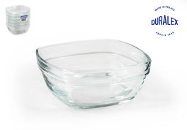 Duralex Bol Apilable Lys Transparente Cuadrado 11 cm 300 cc (72 Unidades)