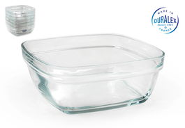 Duralex Ensaladera Lys Transparente Cuadrada 17 cm 1.15 L (24 Unidades)