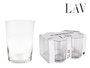 LAV Set de 4 Vasos de Sidra con Capacidad de 510 cl, Modelo Ek Bdg392Cs Best Offer, Medidas Ø 9 x 12 cm, Peso 14.83 kg (12 Cajas)