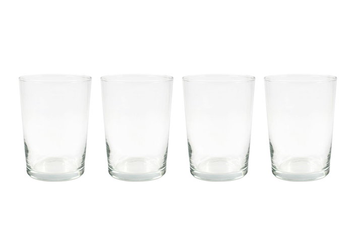 LAV Set de 4 Vasos de Sidra con Capacidad de 510 cl, Modelo Ek Bdg392Cs Best Offer, Medidas Ø 9 x 12 cm, Peso 14.83 kg (12 Cajas)