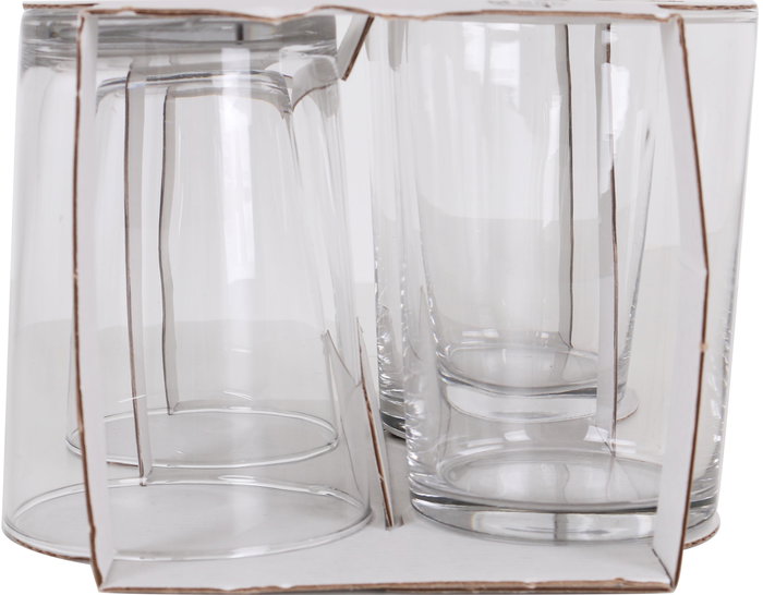 LAV Set de 4 Vasos de Sidra con Capacidad de 510 cl, Modelo Ek Bdg392Cs Best Offer, Medidas Ø 9 x 12 cm, Peso 14.83 kg (12 Cajas)