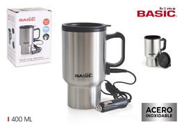 Basic Home Travel Mug Eléctrica Cargador Coche 9,7 cm ancho x 17,5 cm alto x 12,8 cm largo (12 Unidades)