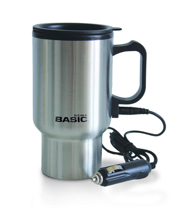 Basic Home Travel Mug Eléctrica Cargador Coche 9,7 cm ancho x 17,5 cm alto x 12,8 cm largo (12 Unidades)