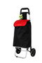 Confortime Carro de Compra Plegable 2 Ruedas 24L, Ancho 32.5 cm x Largo 81.8 cm x Alto 6.7 cm, Peso 5.2 kg, Color Negro (4 Unidades)