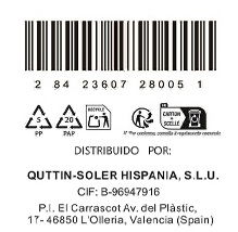 Quttin Cuchillo Pelador 8.5 cm "Packwood" de Acero Inoxidable para Frutas y Verduras, Colección Packwood (36 Unidades)