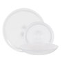 La Mediterranea Vajilla 18 Pcs Andra - Juego de Vajilla de Porcelana, Plato Grande, Plato Pequeño y Plato Hondo (2 Unidades)