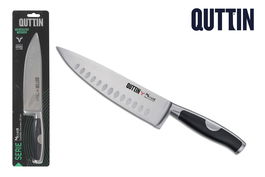 Quttin Cuchillo Cocina 20 cm Moare Cuchillas de Acero Inoxidable para Uso Profesional (6 Unidades)